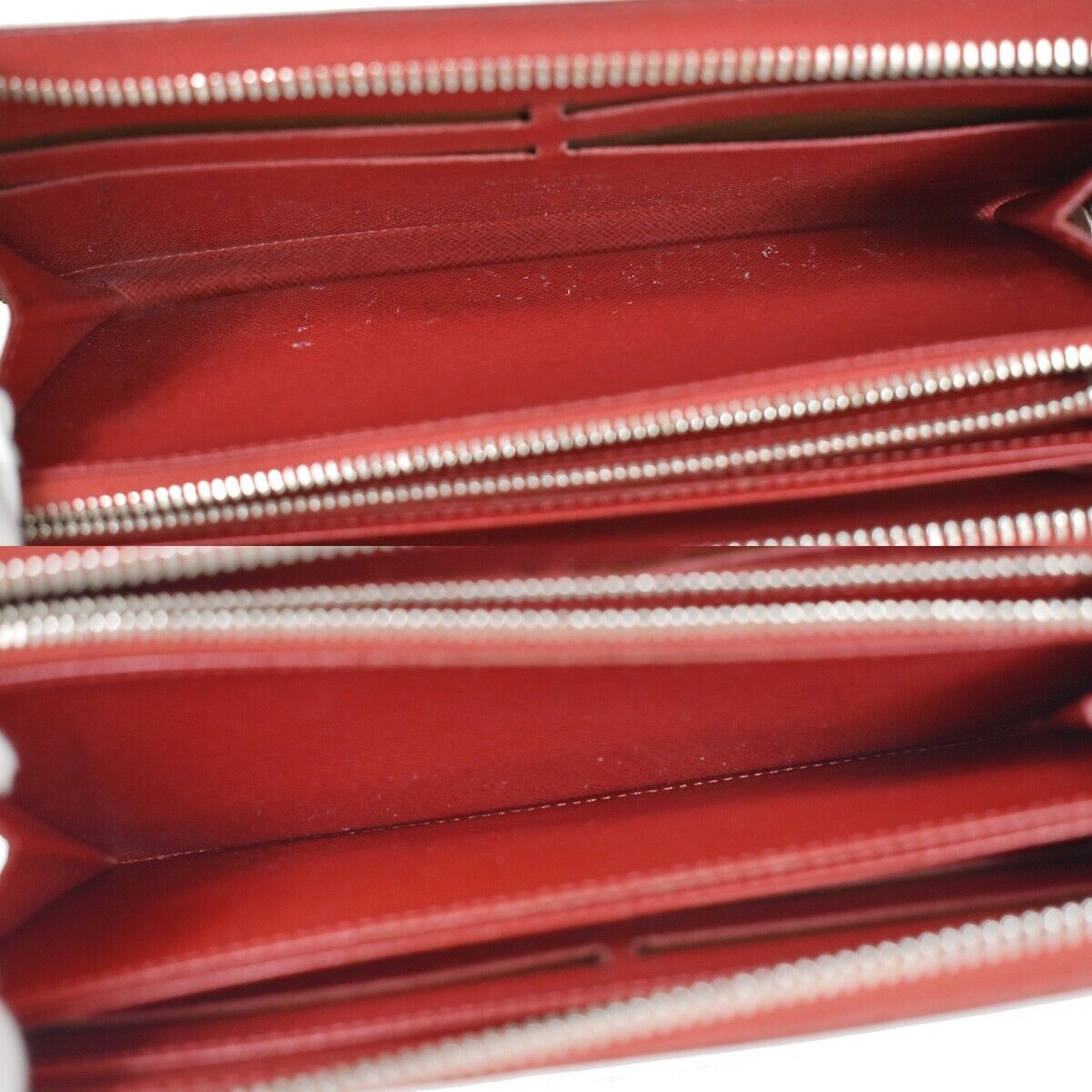 LOUIS VUITTON LV Zippy Wallte Long Purse Epi Leather Carmine M60304 66YA933
