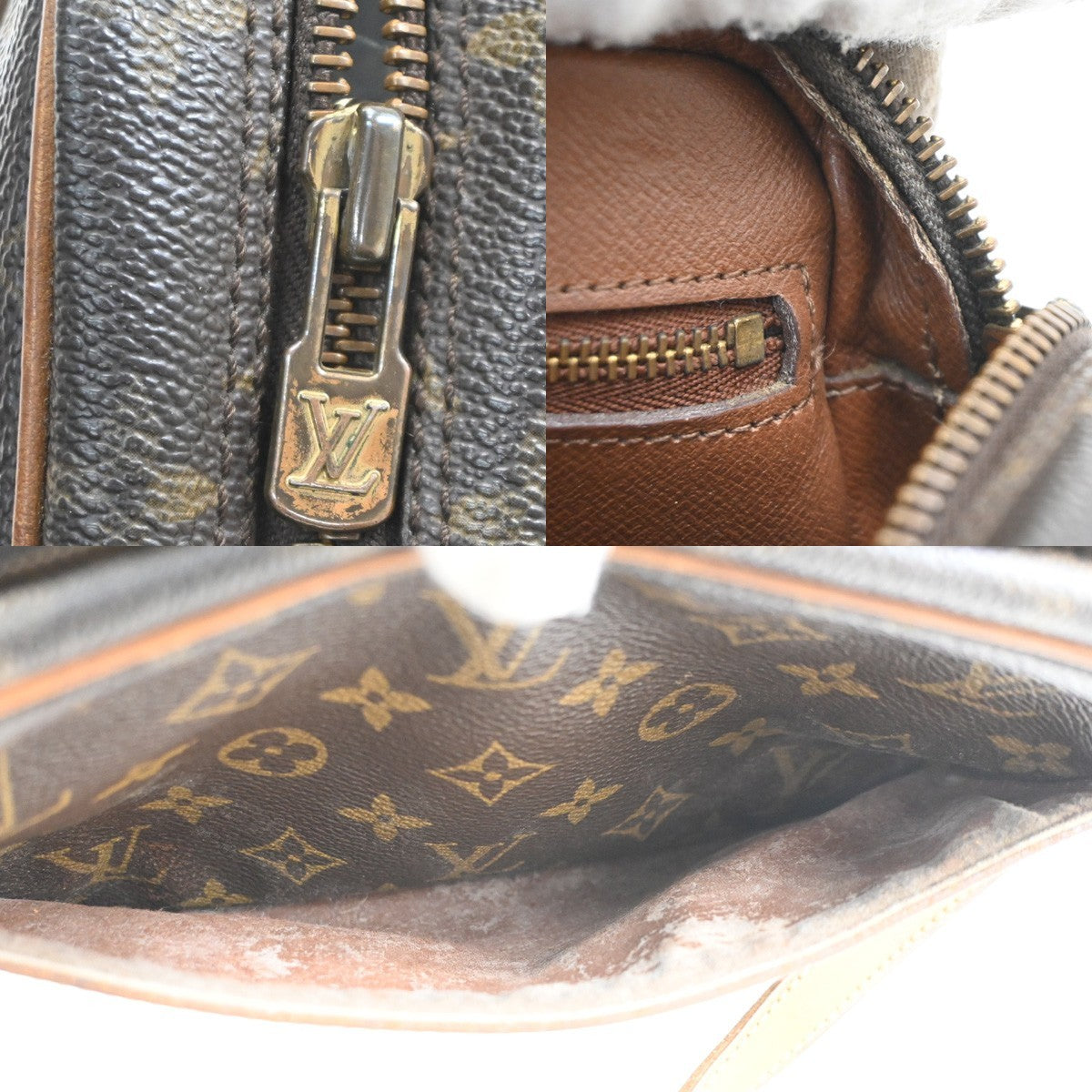 LOUIS VUITTON Trocadero 24 Shoulder Bag Monogram Leather Brown M51276 33PA083