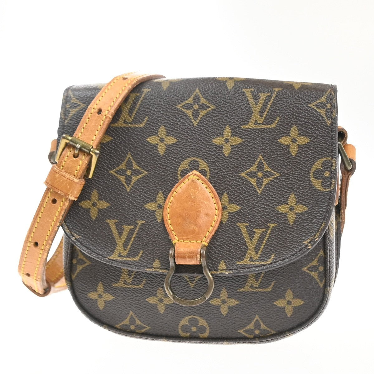 LOUIS VUITTON Mini Saint Cloud Shoulder Bag Monogram Leather BN M51244 32MA504