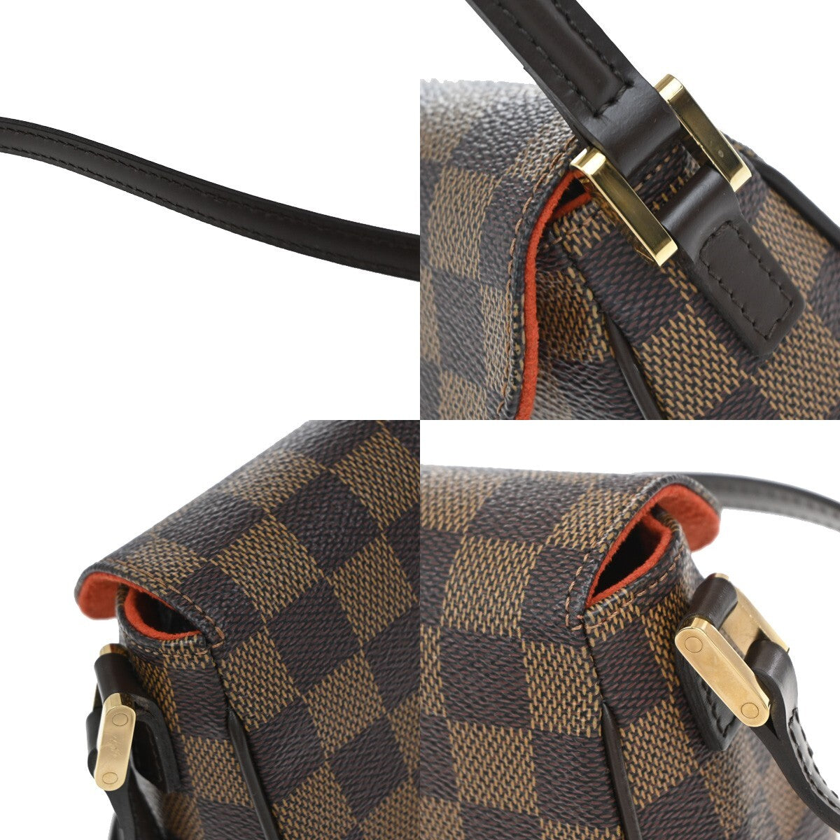 LOUIS VUITTON Recolator Shoulder Bag Damier Ebene Leather Brown N51299 669EE192