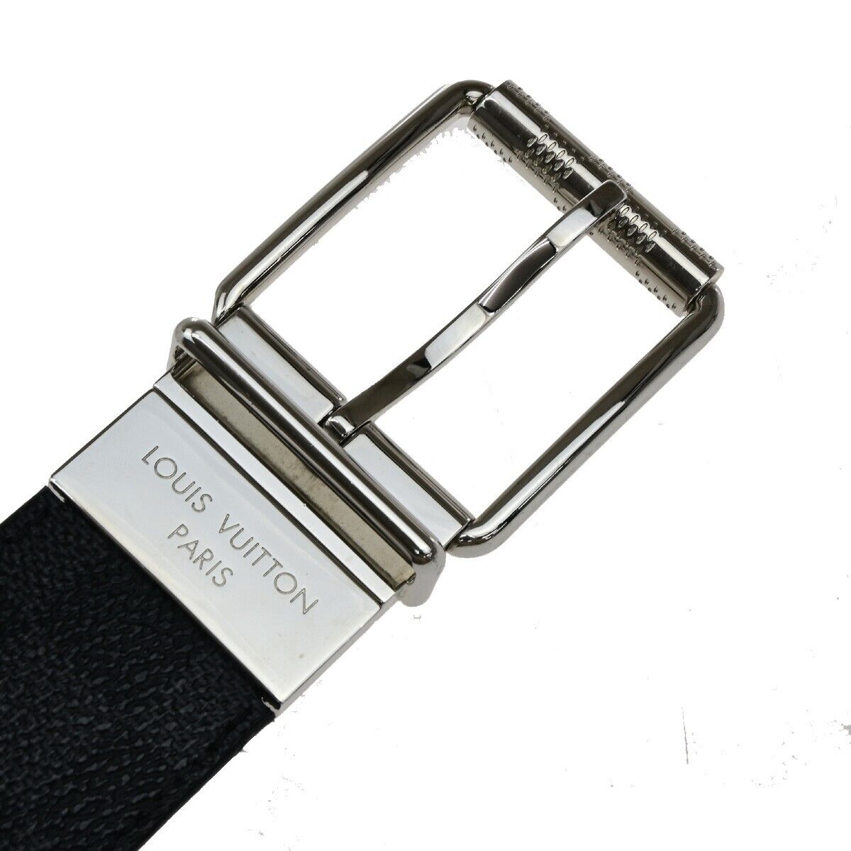 LOUIS VUITTON Ceinture Belt 90/36 Damier Graphite Leather Black M9156 30ED892