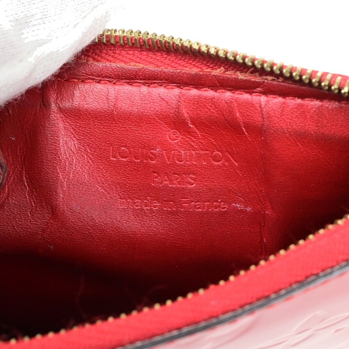LOUIS VUITTON Pochette Cles Coin Wallet Monogram Vernis Hot Pink M90312 66EC583