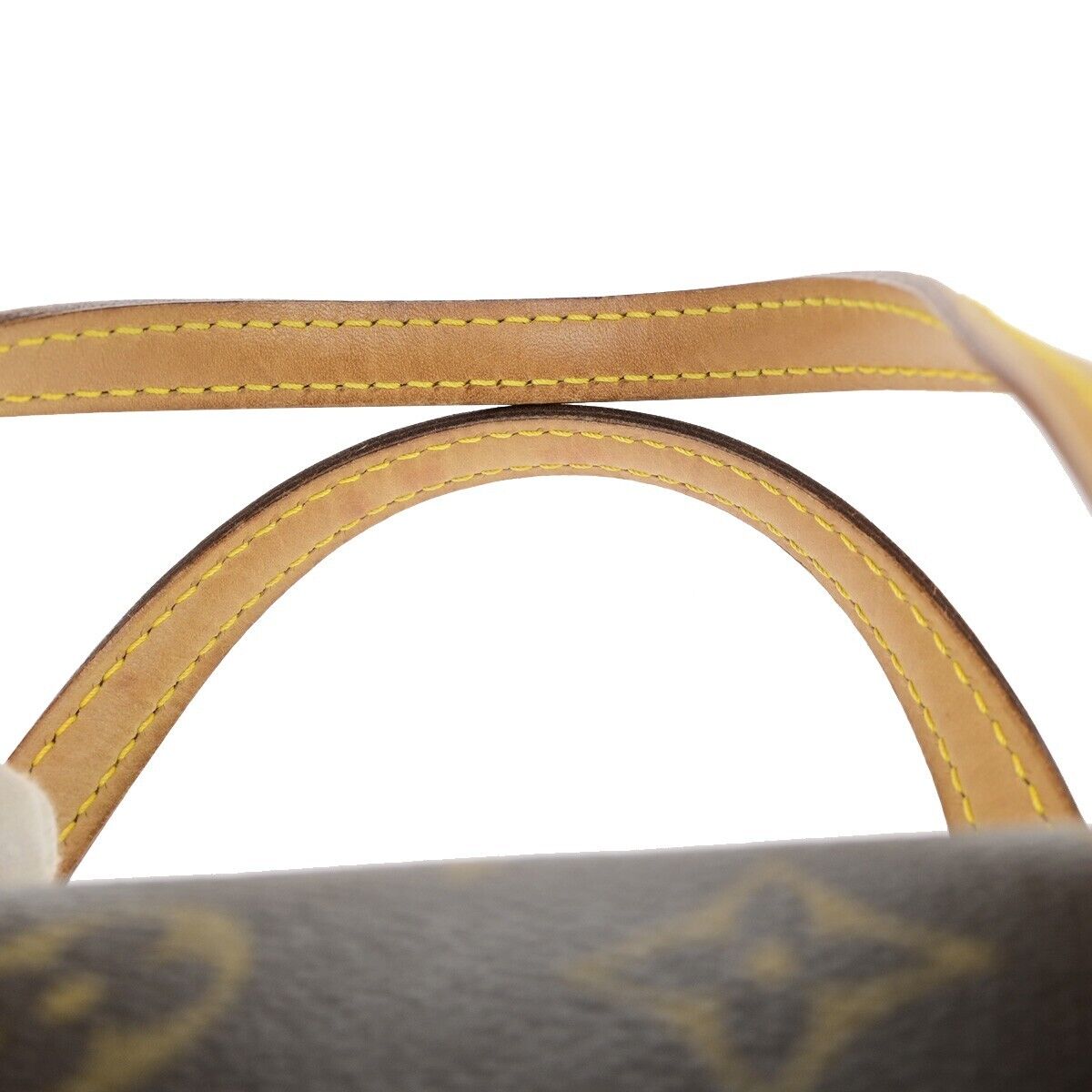 LOUIS VUITTON Sonatine Hand Bag Monogram Leather Brown France M51902 96ED206