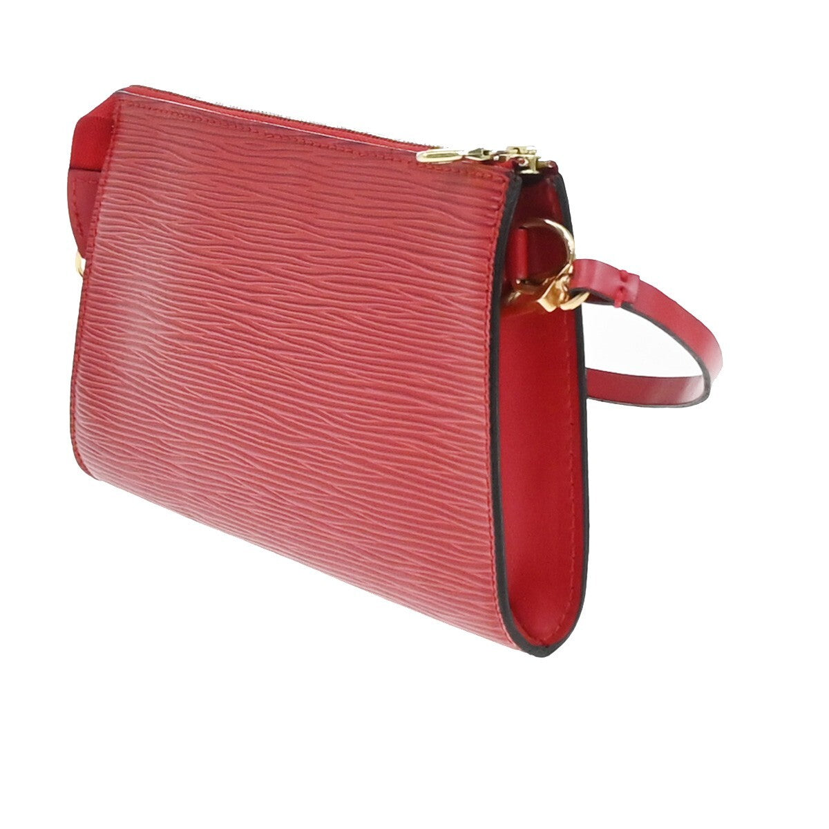 LOUIS VUITTON LV Pochette Accessoires Hand Bag Epi Leather Red M52947 85RL096