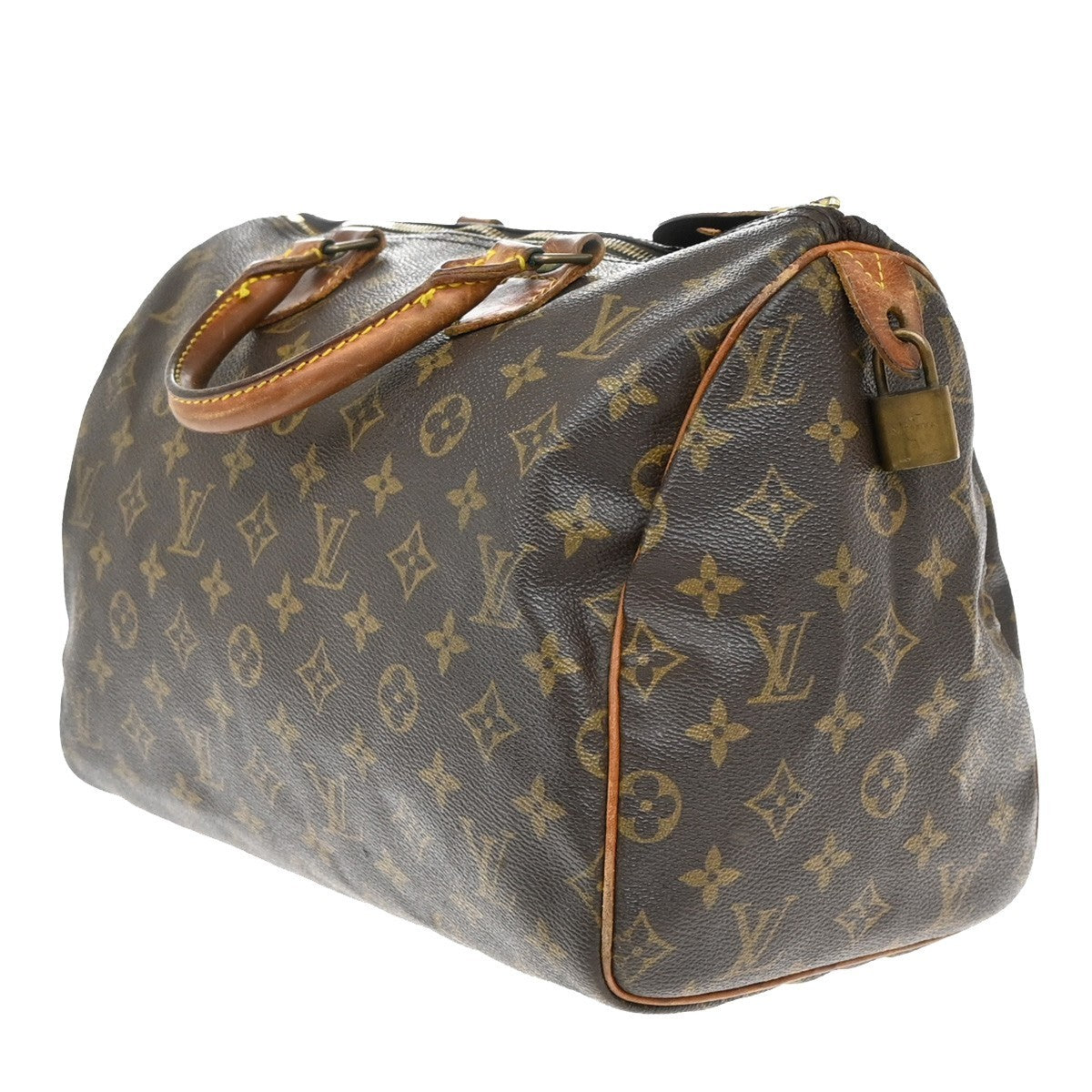 LOUIS VUITTON Speedy 30 Travel Hand Bag Monogram Leather Brown M41526 35EF904