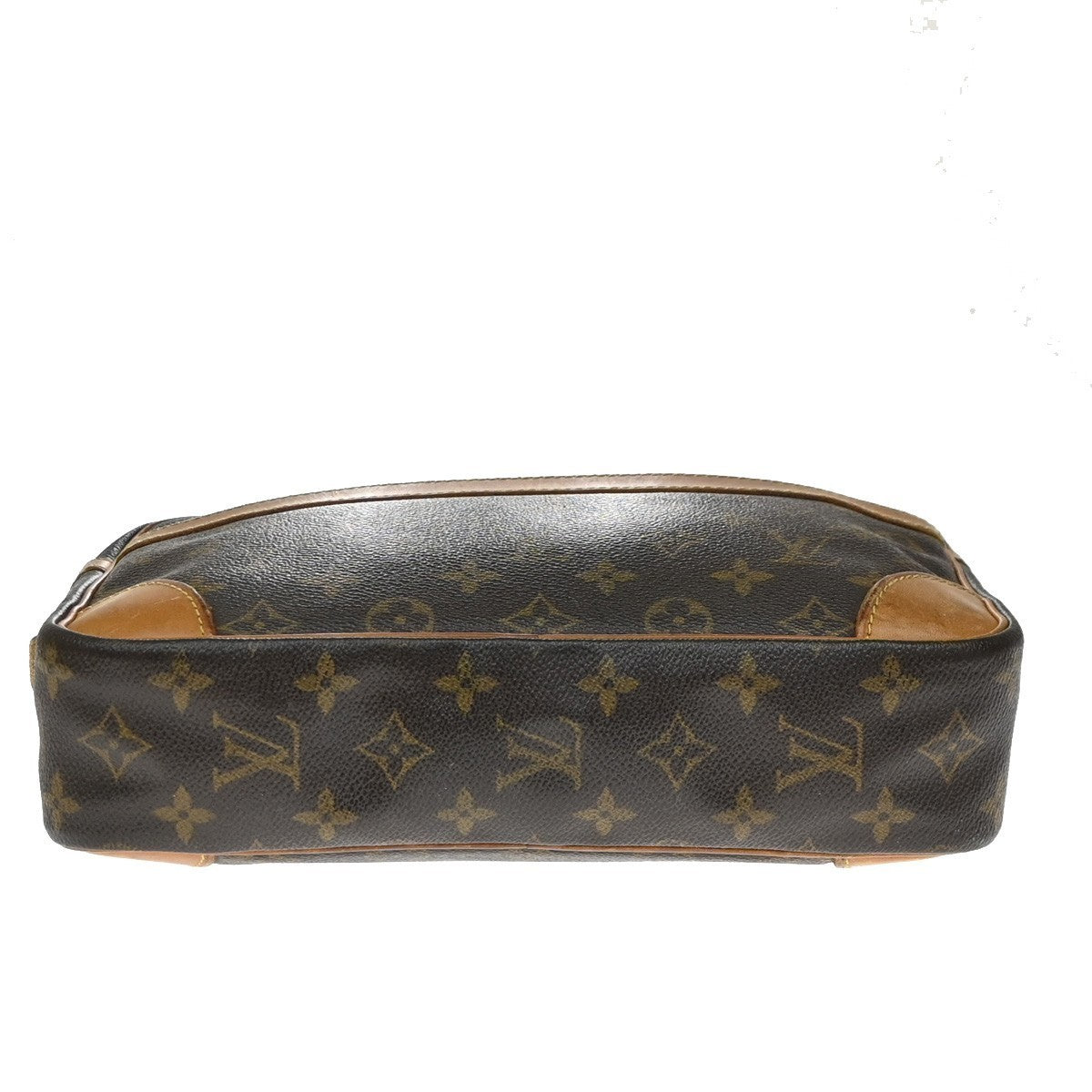 LOUIS VUITTON Compiegne 28 Clutch Hand Bag Monogram Leather Brown M51845 60KD201