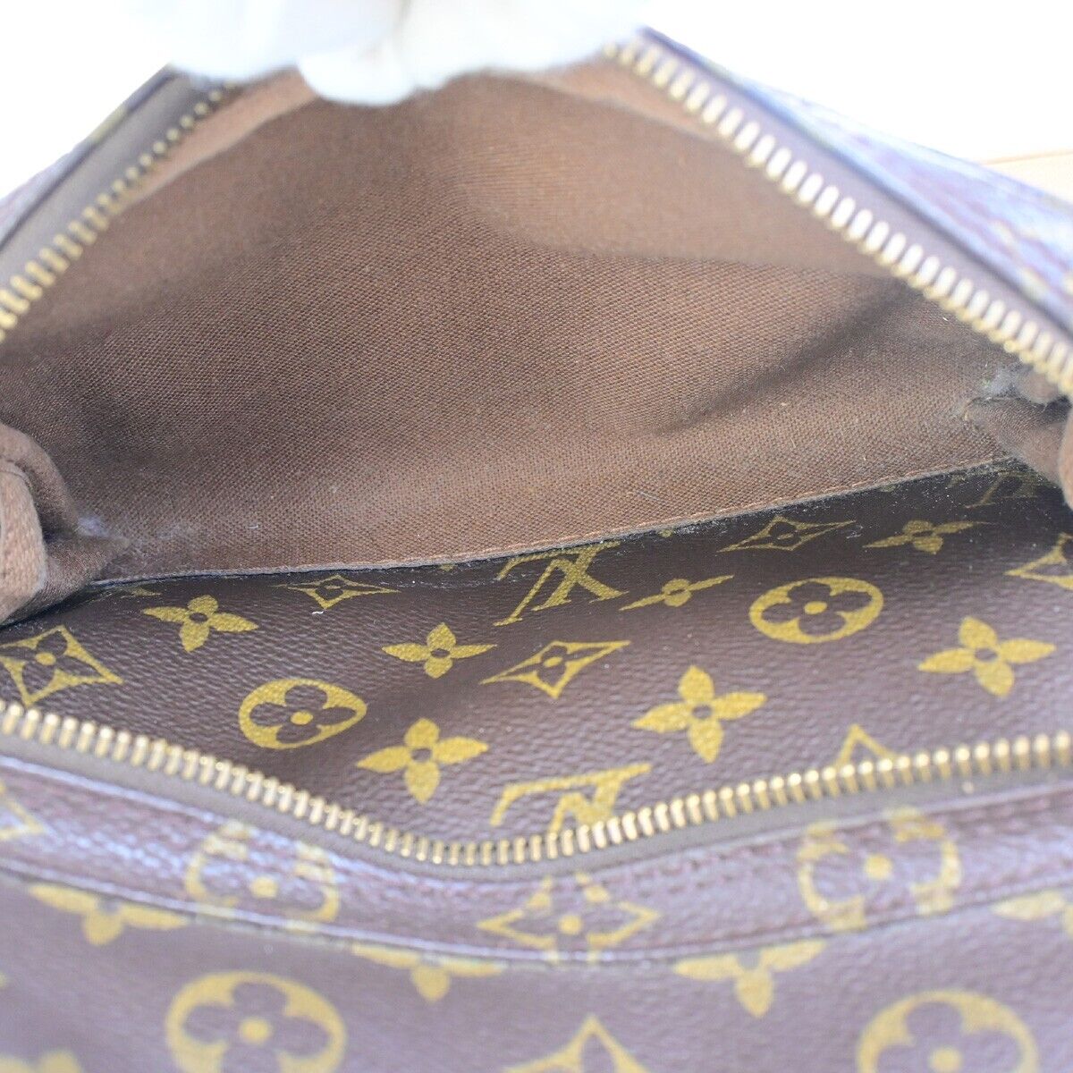 LOUIS VUITTON Montsouris GM Backpack Bag Monogram Leather Brown M51135 70FB218