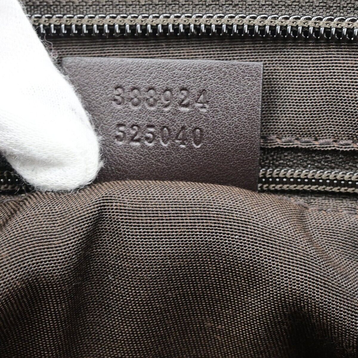 GUCCI Logo GG Pattern Crossbody Shoulder Bag Supreme Leather Brown GHW 11RK635