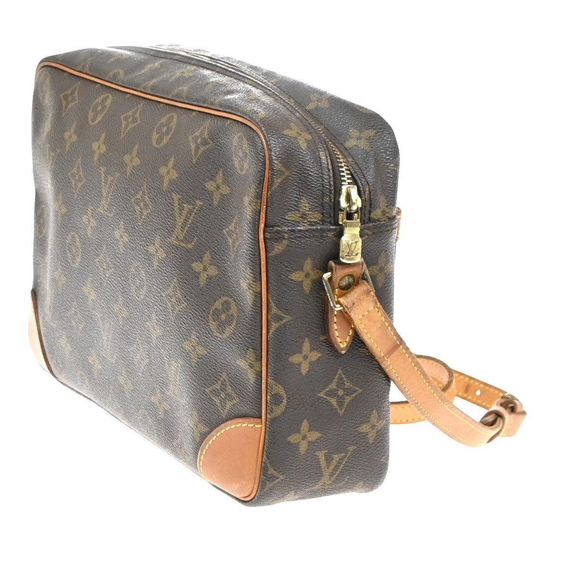 LOUIS VUITTON Trocadero 30 Shoulder Bag Monogram Leather Brown M51272 39YH927
