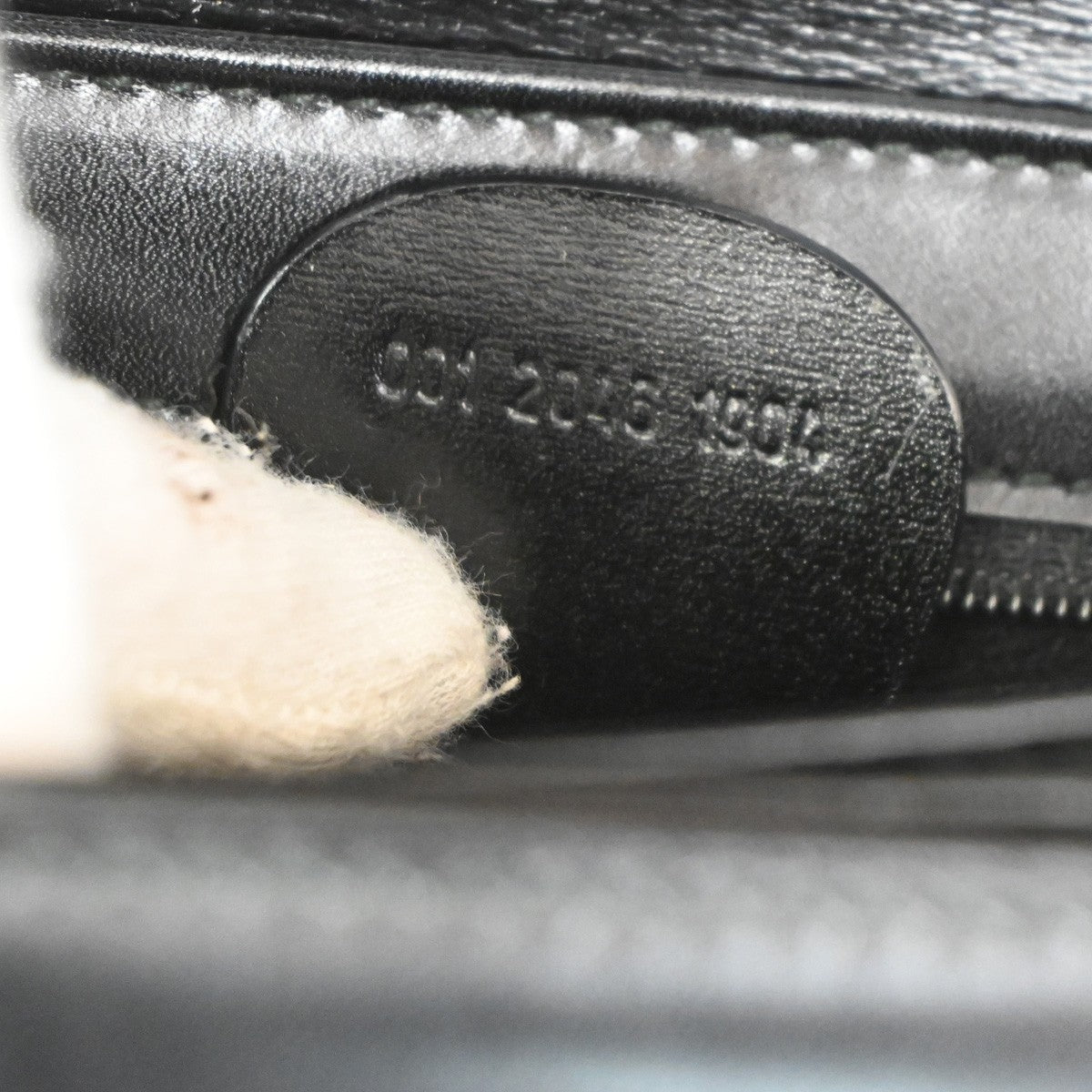 GUCCI Logo GG Shoulder Bag Leather Black Italy GHW 67TA289