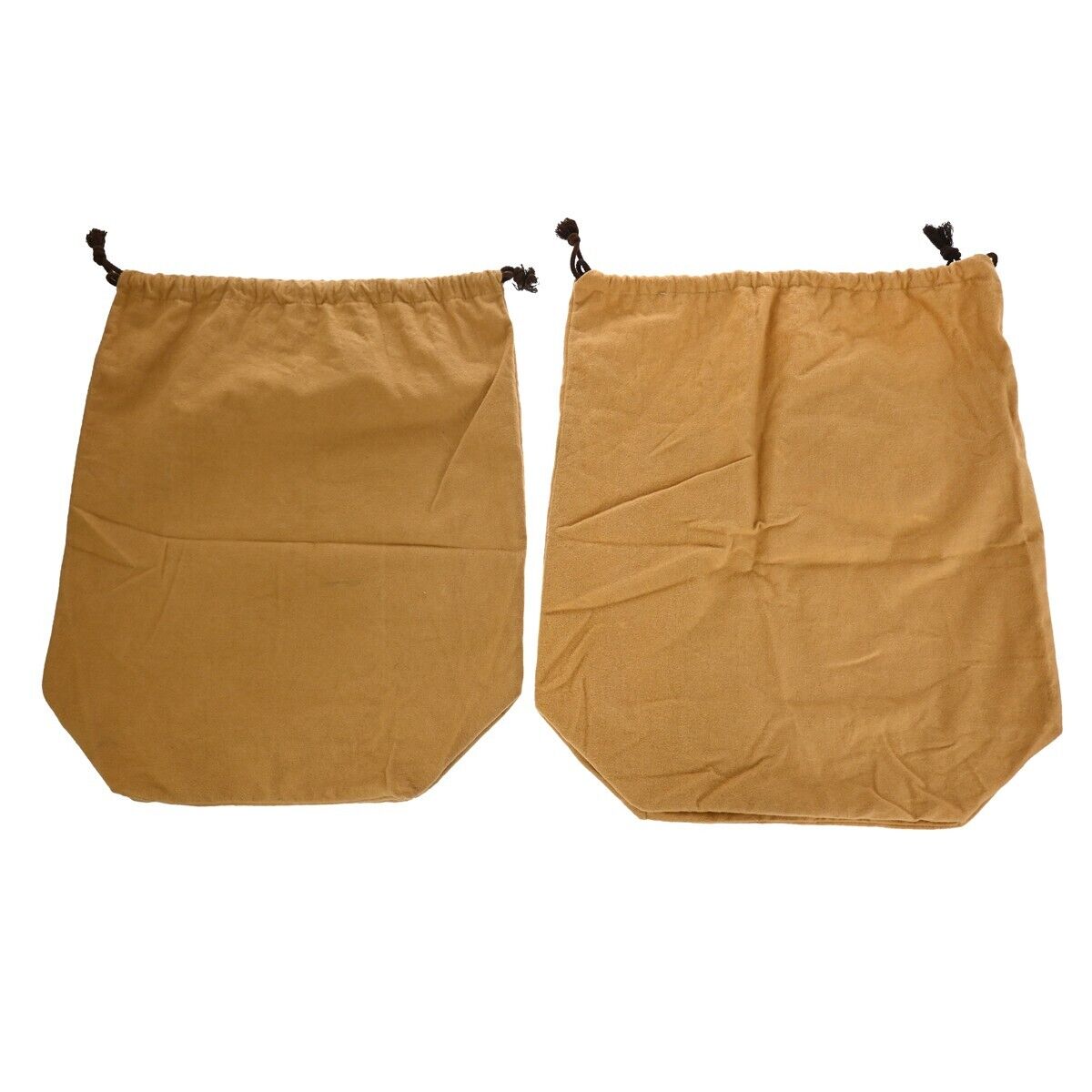 LOUIS VUITTON Logo 10 Set Dust Bag Drawstring Canvas Cotton Beige Brown 09GA871