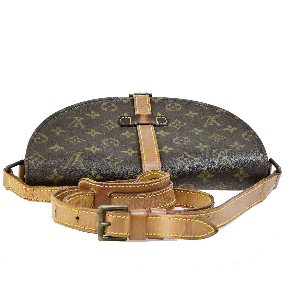 LOUIS VUITTON Chantilly GM Shoulder Bag Monogram Leather Brown M51232 62YG540