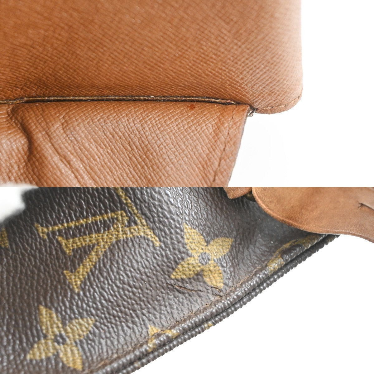 LOUIS VUITTON Cartouchiere MM Shoulder Bag Monogram Leather Brown M51253 89PA078