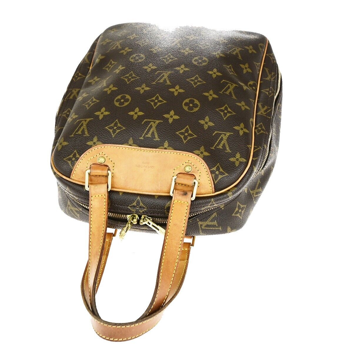 LOUIS VUITTON Excursion Shoes Hand Bag Monogram Leather Brown M41450 64SJ518