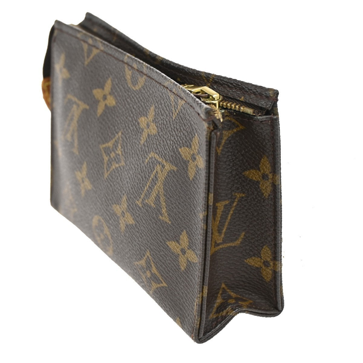 LOUIS VUITTON Poche Toilette 15 Clutch Pouch Bag Monogram Leather M47546 66KB742