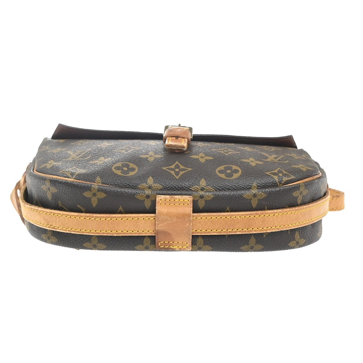 LOUIS VUITTON Jeune Fille MM Shoulder Bag Monogram Leather Brown M51226 64MA422
