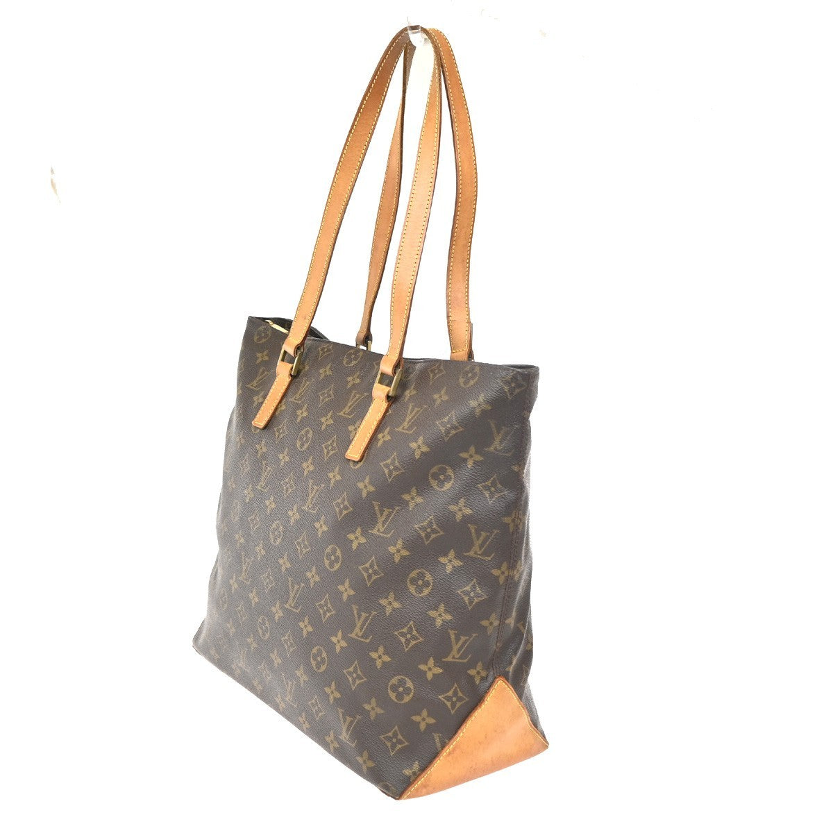 LOUIS VUITTON Cabas Mezzo Shoulder Bag Monogram Leather Brown M51151 70ZA089