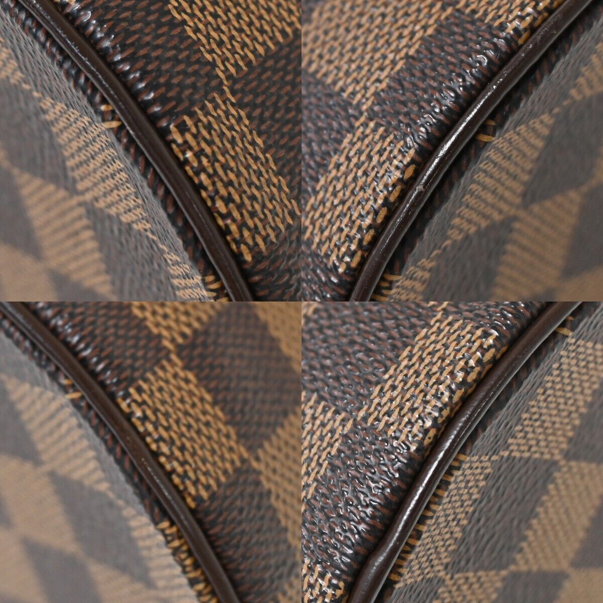 LOUIS VUITTON Papillon 30 Hand Bag Damier Ebene Leather Brown N51303 97FA076