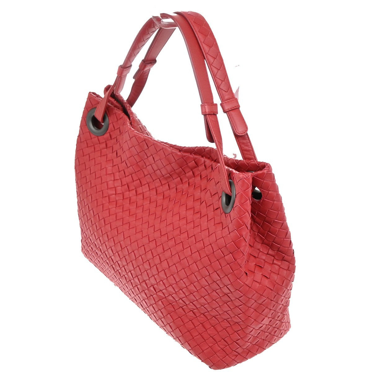 BOTTEGA VENETA Intrecciato Garda Shoulder Bag Leather Red  Italy 179320 94RL600