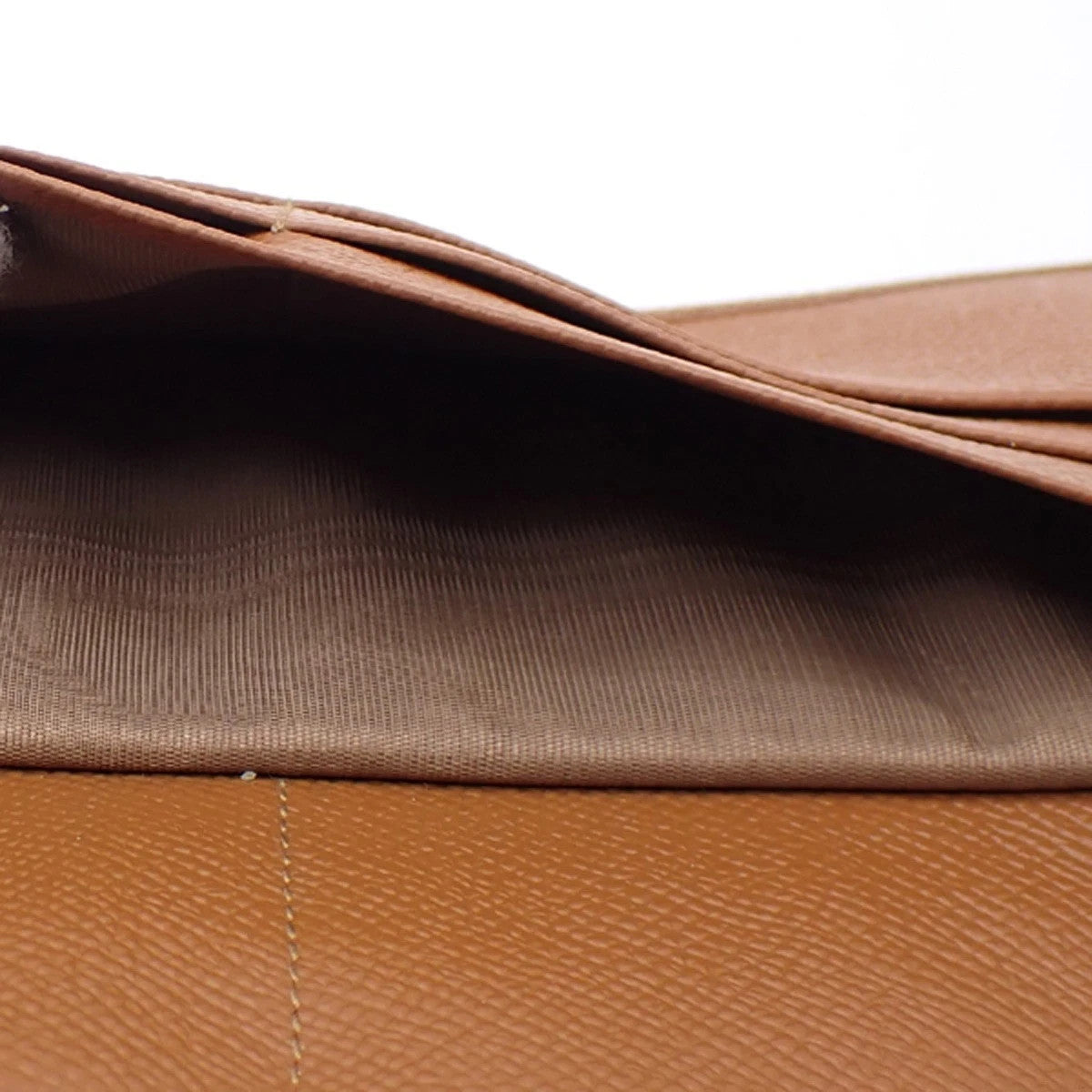 13.Live BVLGARI Logo Trifold Long Wallet Purse Leather Brown GHW Italy 04RL557