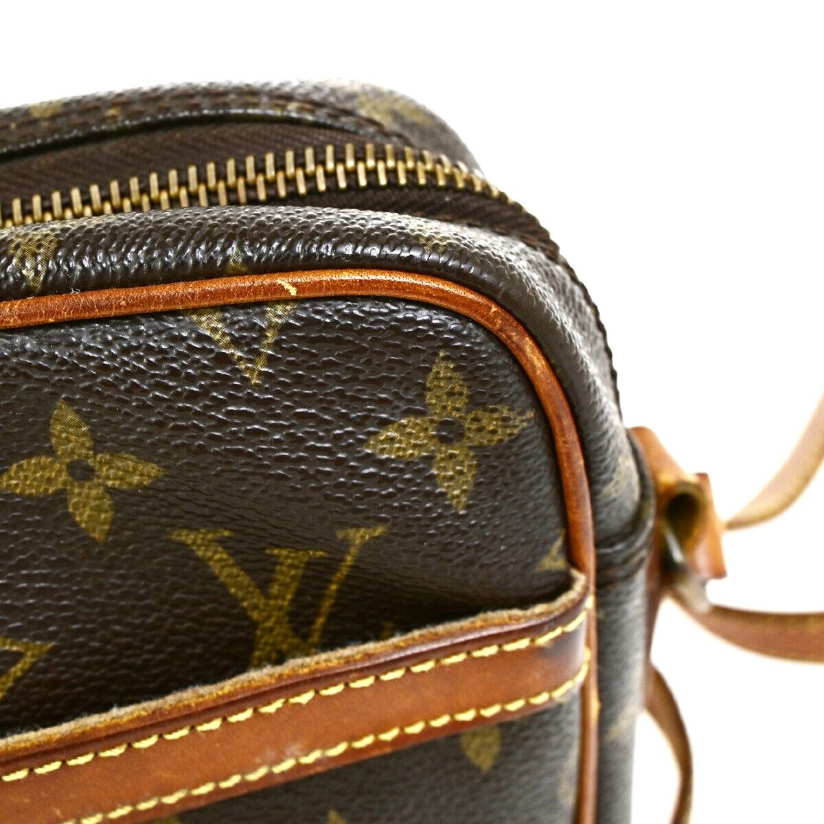 LOUIS VUITTON Trocadero 24 Shoulder Bag Monogram Leather Brown M51276 61FB197