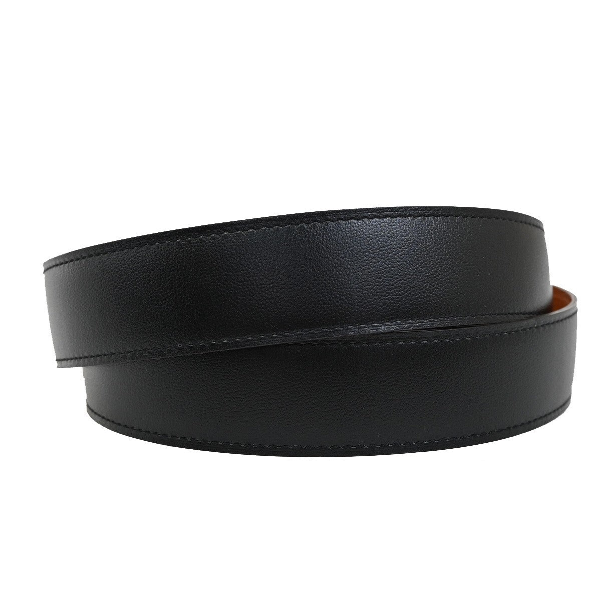 HERMES Constance Reversible Buckle Belt Size 100 Leather Brown Orange 89RF273