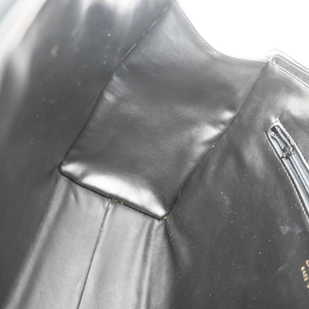 BALLY Logo Tassel Hand Bag Quilted Leather Black GHW Italy 09MA542