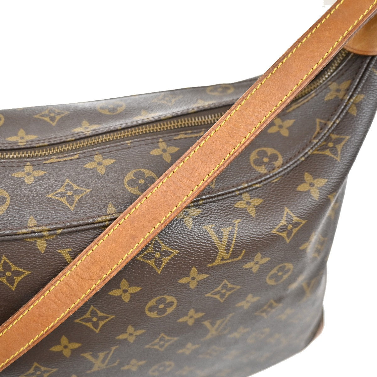 LOUIS VUITTON Promenade Shoulder Bag Monogram Leather Brown M51114 32YH377