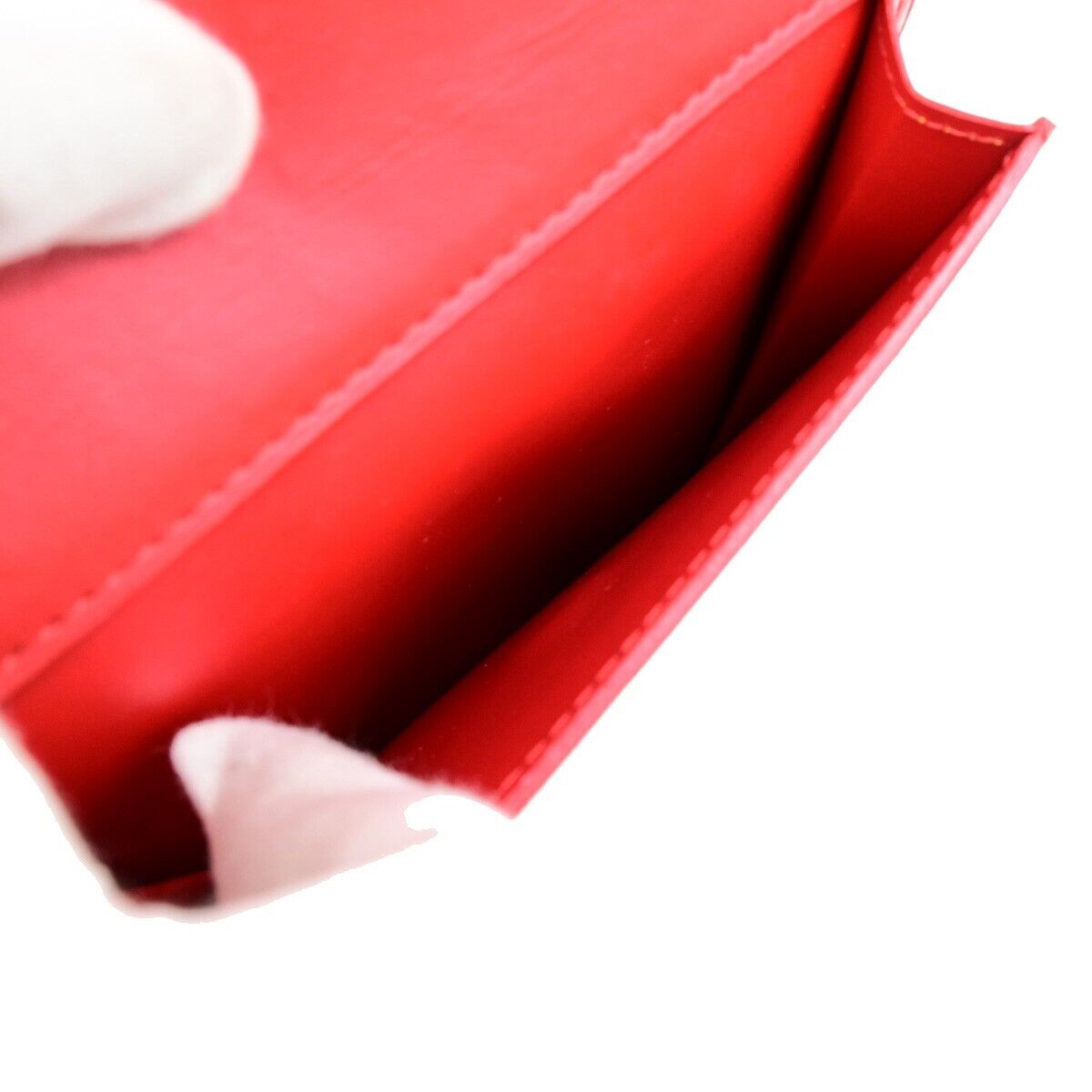 LOUIS VUITTON LV Motto Shoulder Bag Monogram Vernis Leather Red M91137 30FB338