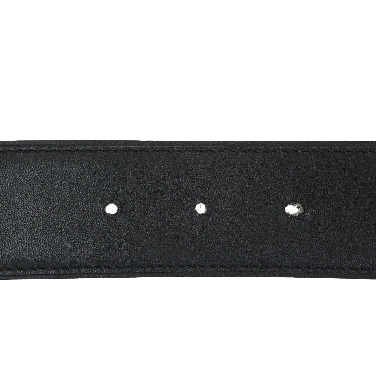 HERMES Constance H Logo Reversible Buckle Belt Leather Size 70 BK BN GHW 80RQ090