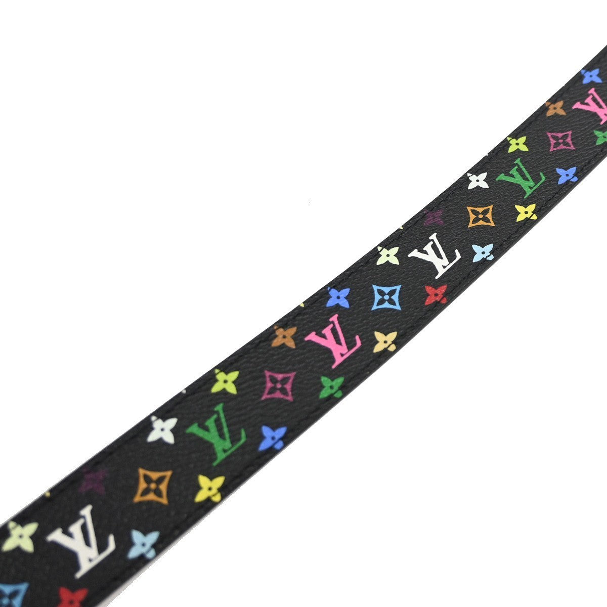 LOUIS VUITTON Ceinture LV Cut Buckle Belt 80/32 Monogram Multi Black 80YH977
