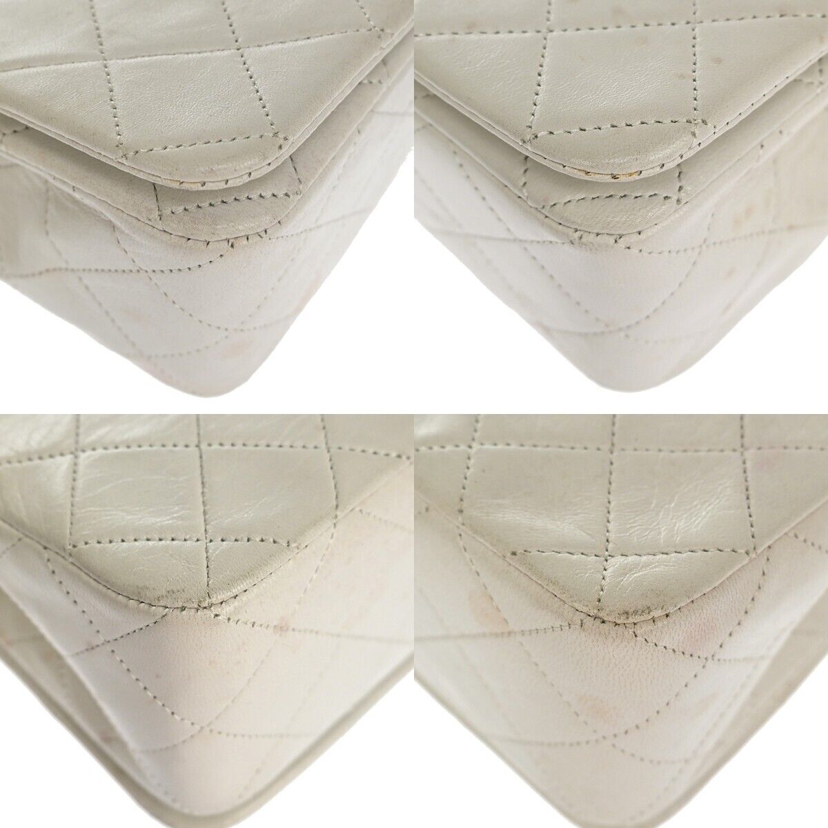 CHANEL CC Logo Matelasse 23 Chain Shoulder Bag Leather WE GHW Vintage 657RH323