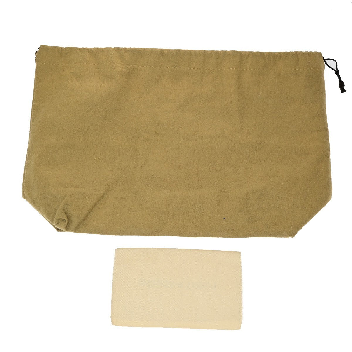 LOUIS VUITTON Logo 10 Set Dust Bag Drawstring Canvas Cotton Beige Brown 03KB492