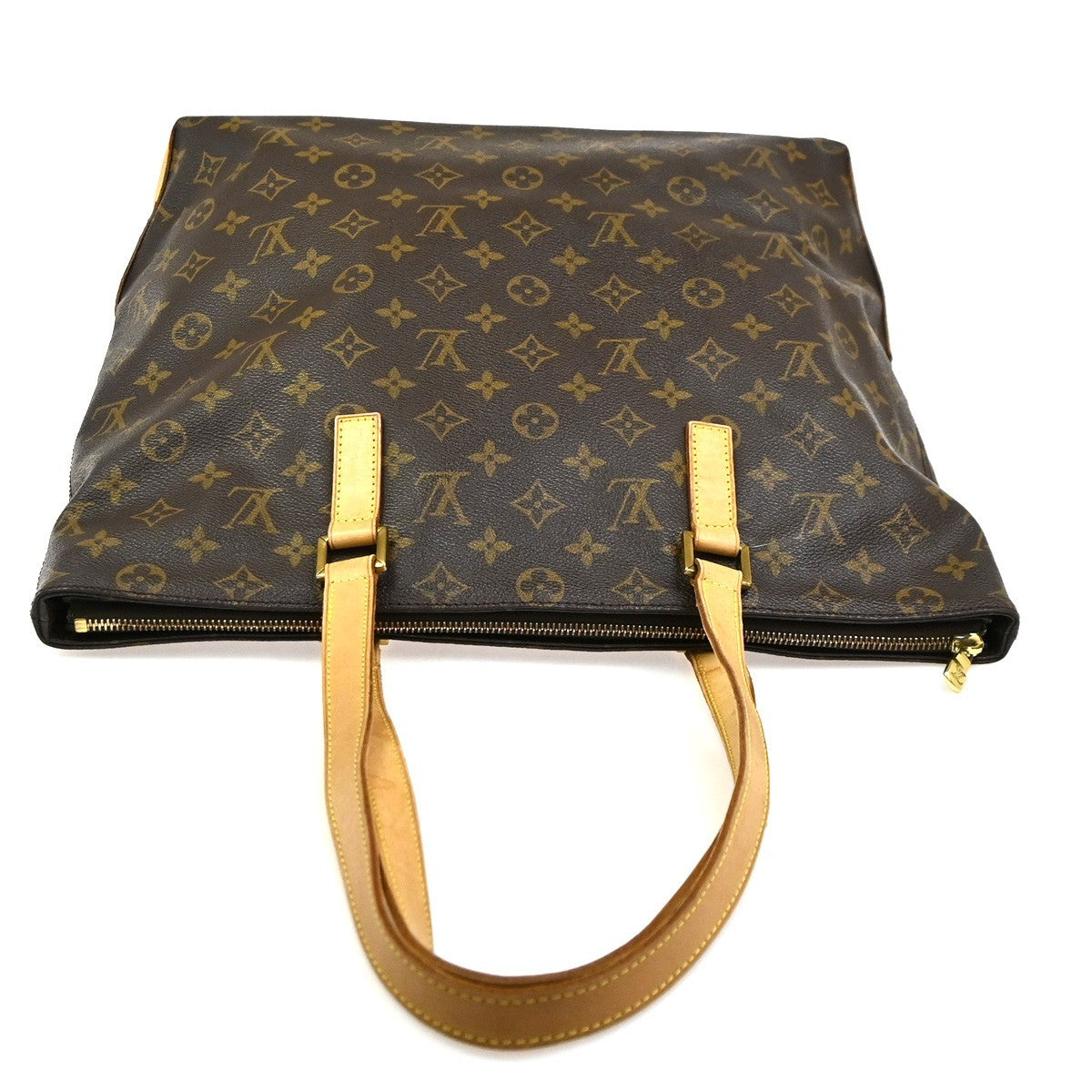 LOUIS VUITTON Cabas Mezzo Shoulder Bag Monogram Leather Brown M51151 13SA084