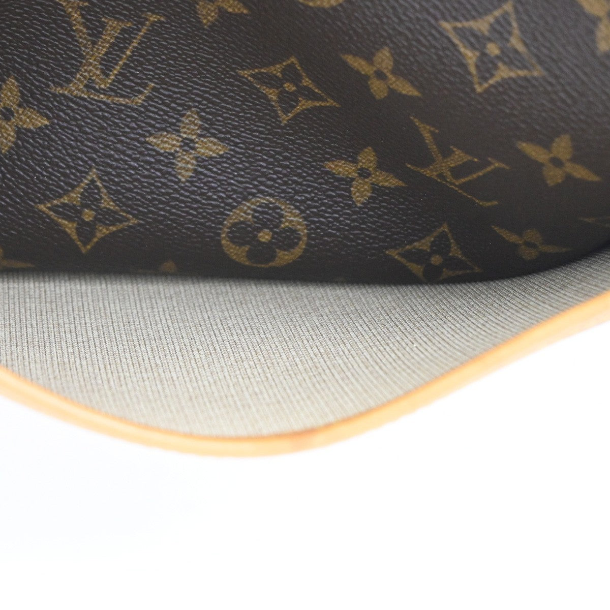 LOUIS VUITTON LV Logo Deauville Hand Bag Monogram Leather Brown M47270 10CA897