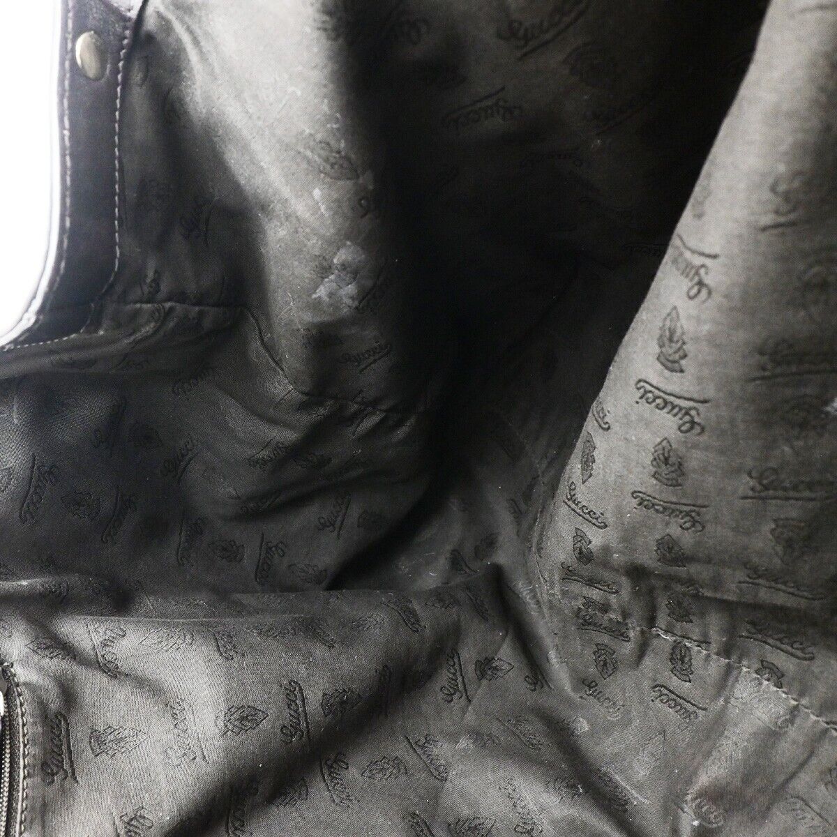 GUCCI Logo Guccissima Sukey GG Pattern Shoulder Bag Leather Brown GHW 83EC987