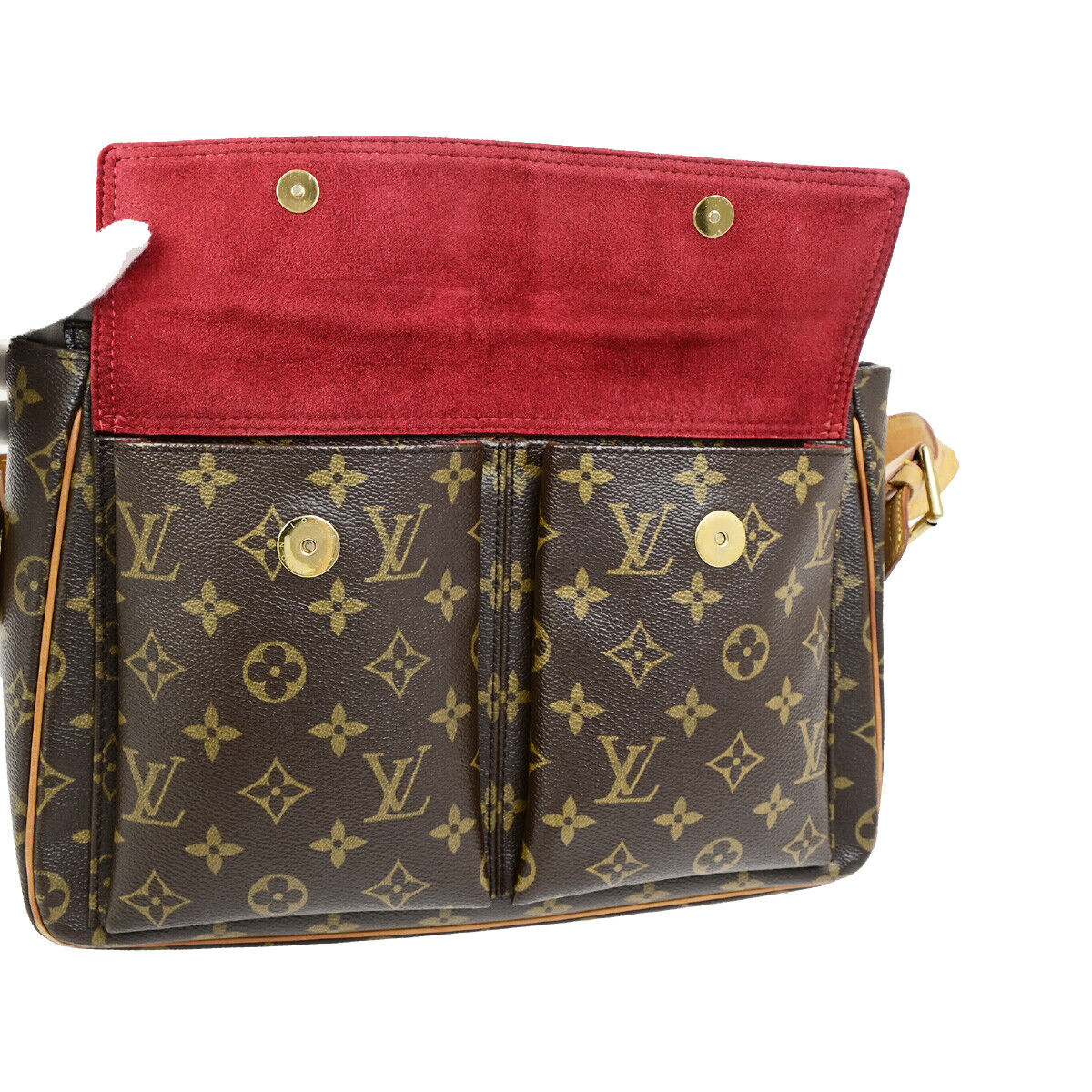 LOUIS VUITTON Viva Cite GM Shoulder Bag Monogram Leather Brown M51163 15YG491