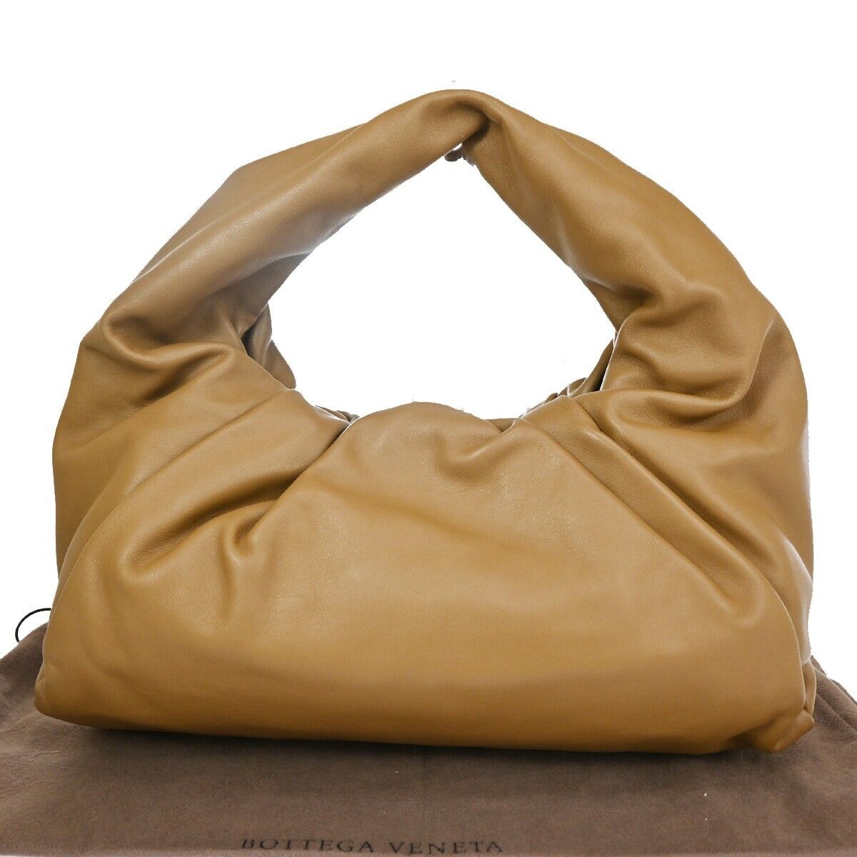 BOTTEGA VENETA Logo Shoulder Pouch Bag Leather Brown Italy 648025 667RH781