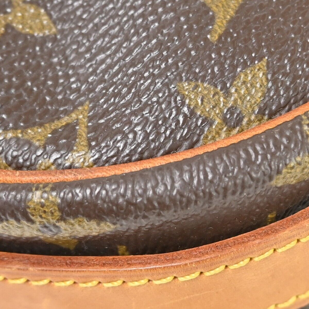 LOUIS VUITTON Jeune Fille GM Shoulder Bag Monogram Leather Brown M51225 81FA030