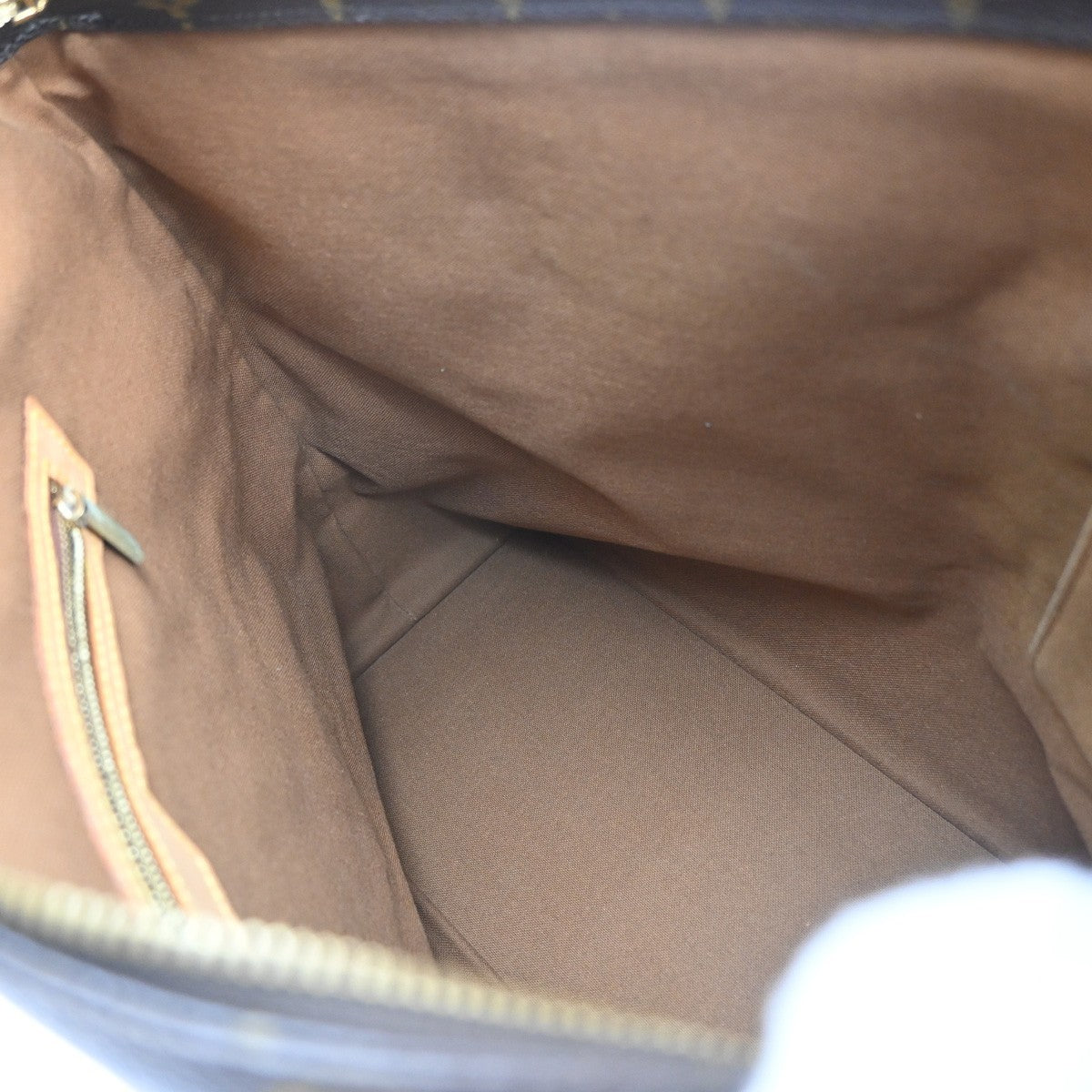 LOUIS VUITTON Cabas Mezzo Shoulder Bag Monogram Leather Brown M51151 77CA804