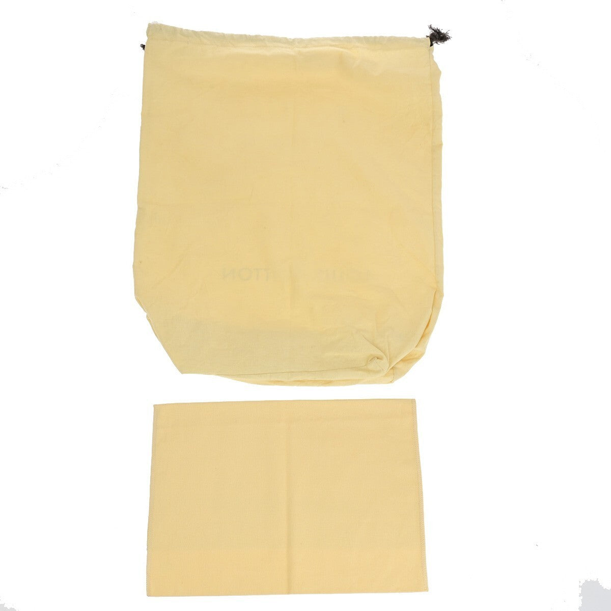 LOUIS VUITTON Logo 10 Set Dust Bag Drawstring Canvas Cotton Beige Brown 07KB119