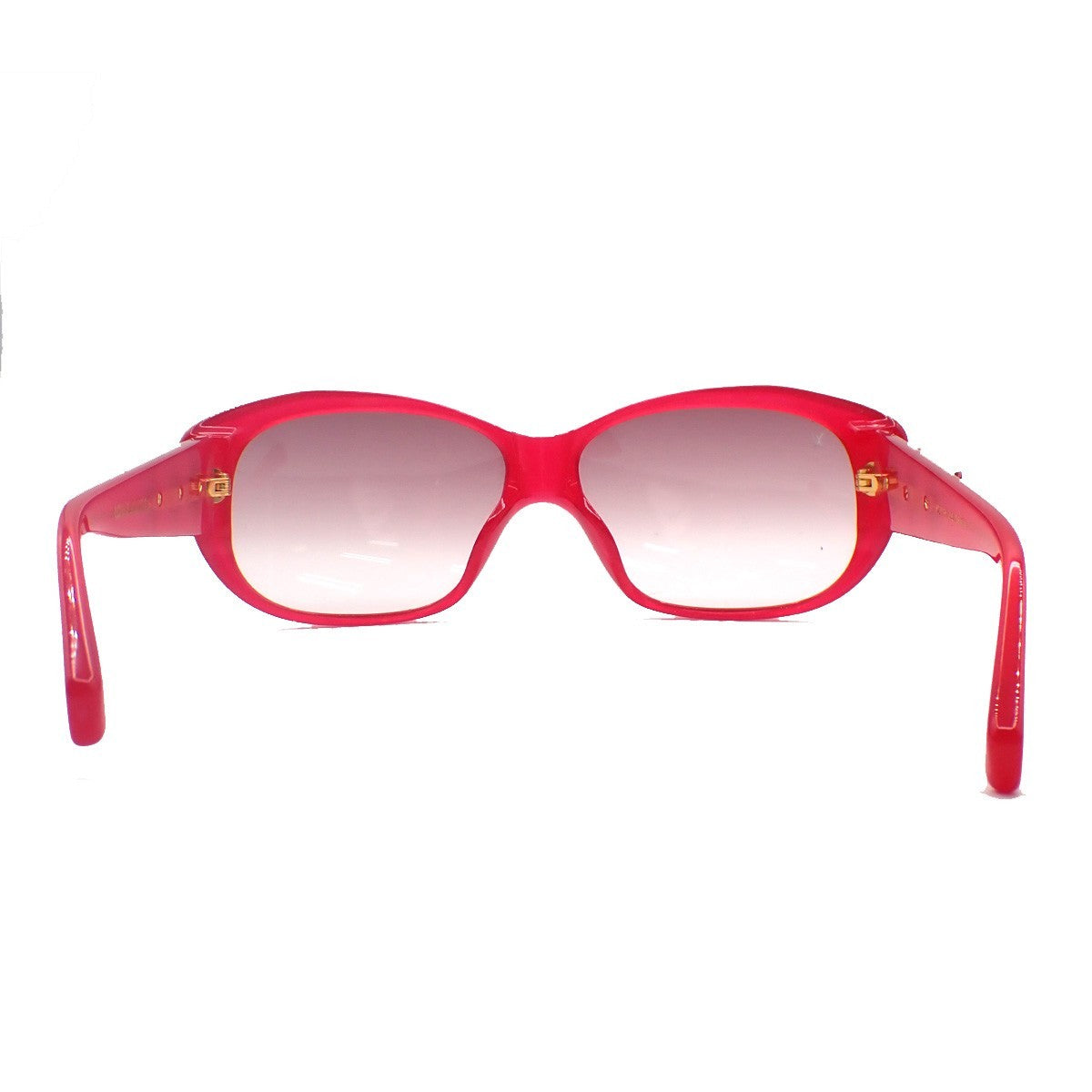 LOUIS VUITTON Sunglasses Eye Wear Metal Plastic Gold RED Italy Z0219E 65KC958