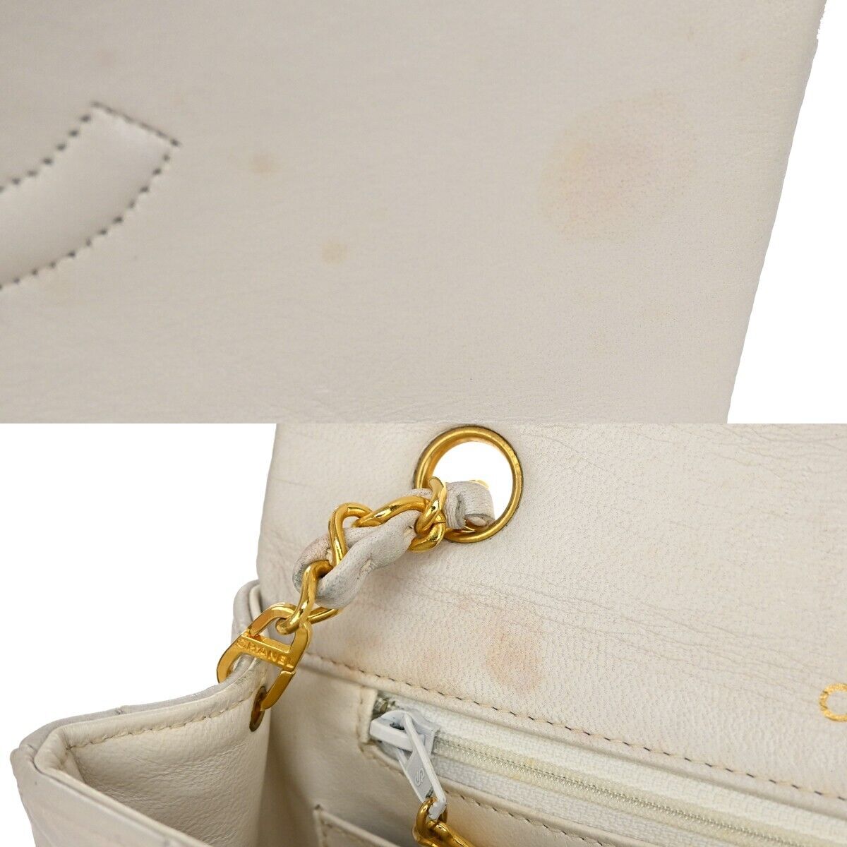 CHANEL CC Logo Matelasse 23 Chain Shoulder Bag Leather WE GHW Vintage 657RH323