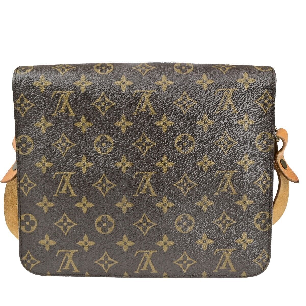 LOUIS VUITTON Cartouchiere GM Shoulder Bag Monogram Leather Brown M51252 33EC916