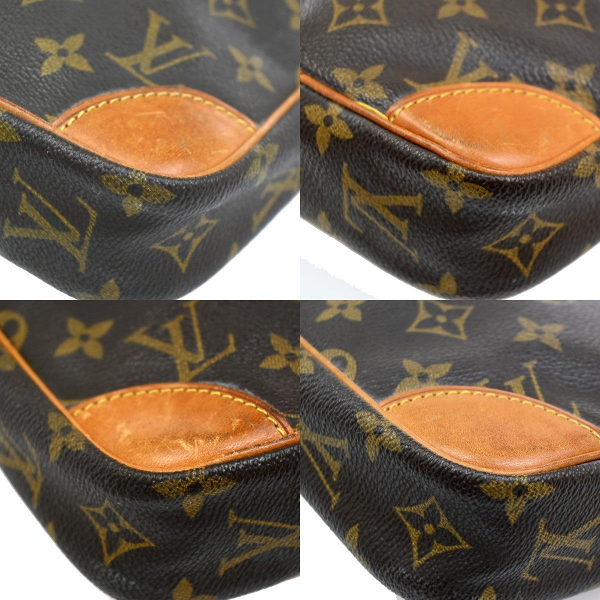 LOUIS VUITTON Danube Shoulder Bag Monogram Leather Brown France M45266 38CA492