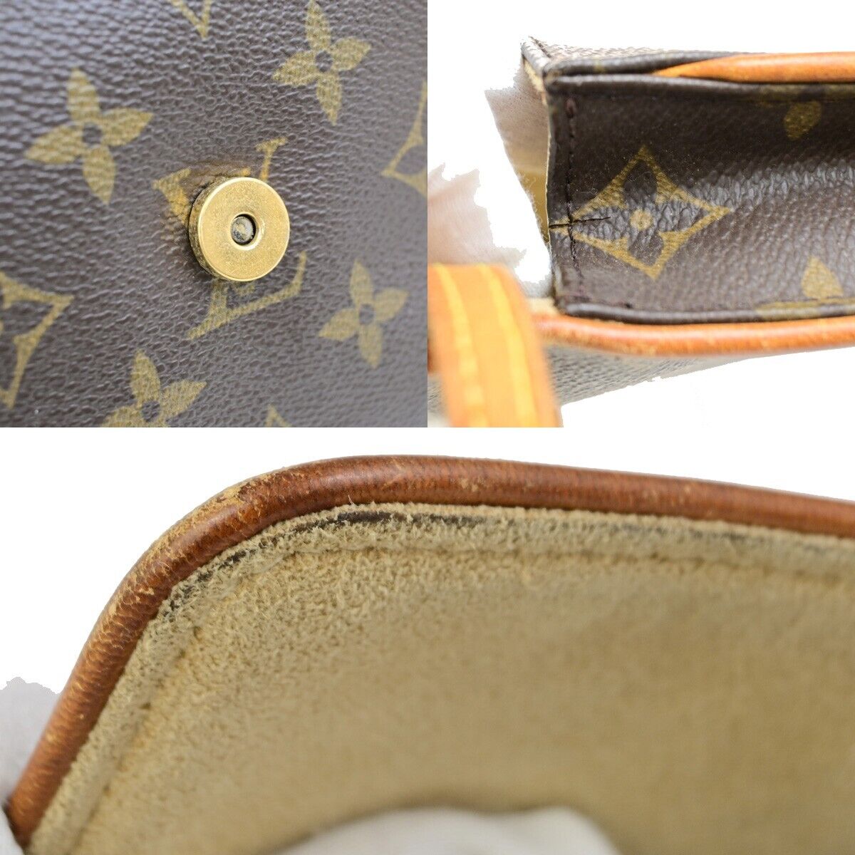 LOUIS VUITTON Pochette Twin GM 2Way Shoulder Bag Monogram Brown M51852 61ED359