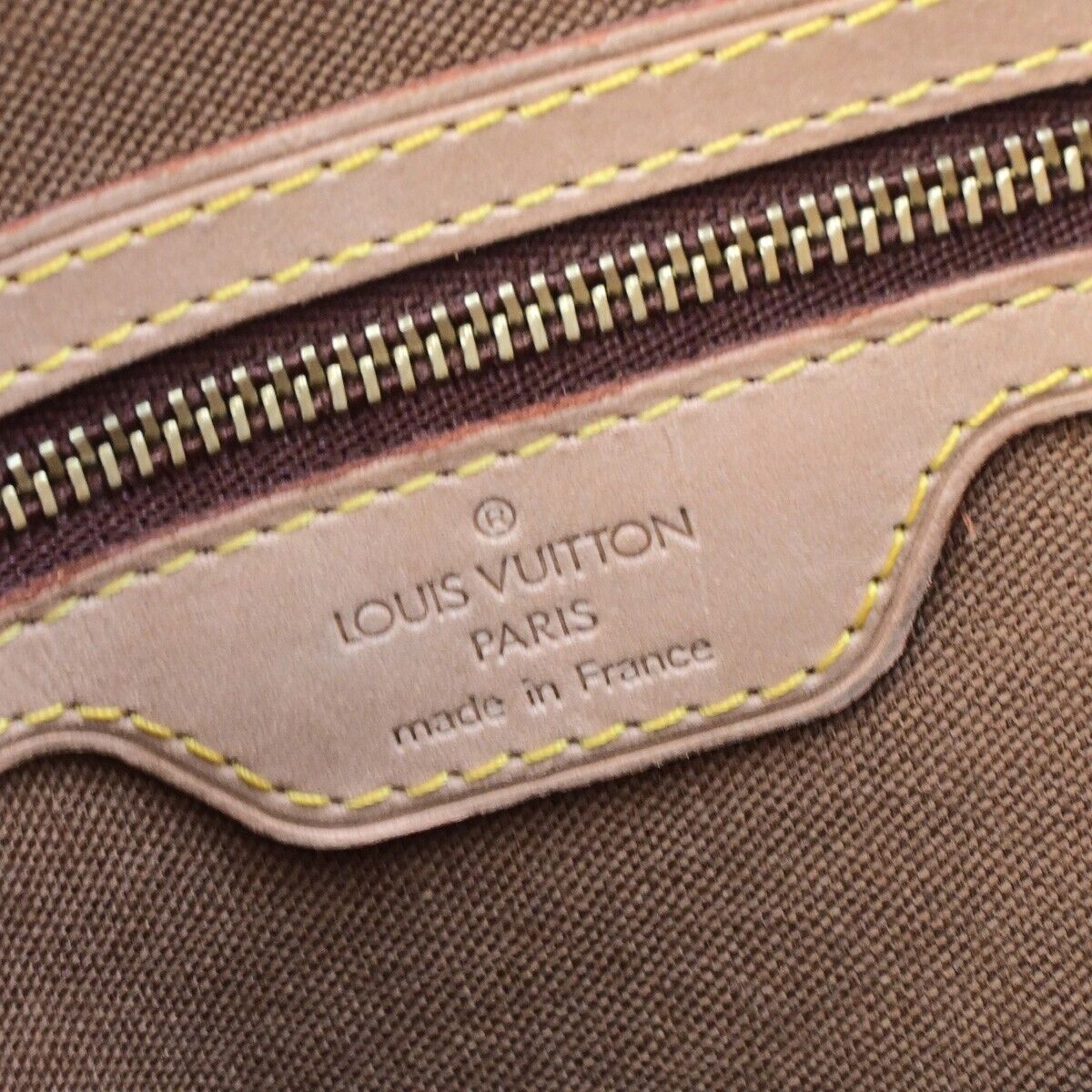LOUIS VUITTON Cabas Piano Shoulder Bag Monogram Leather Brown M51148 73ED378