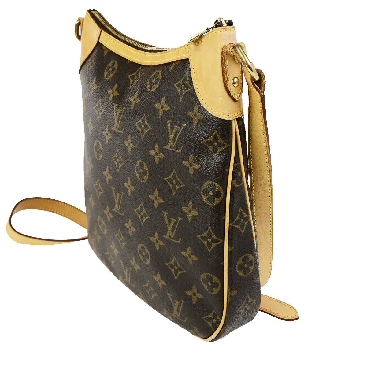 LOUIS VUITTON Odeon PM Shoulder Bag Monogram Leather Brown Spain M56390 76SJ503