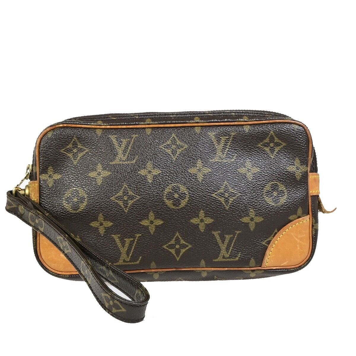LOUIS VUITTON Marly Dragonne PM Clutch Hand Bag Monogram Leather M51827 32EC572