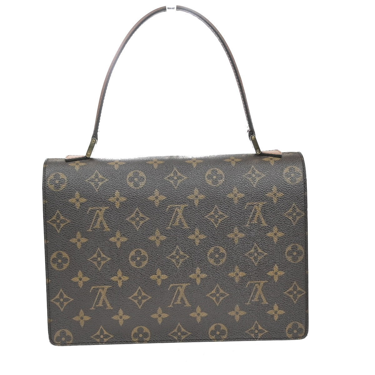 LOUIS VUITTON Concorde Hand Bag Monogram Leather Brown France M51190 88CA976